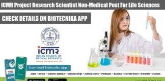 ICMR Project Research Scientist