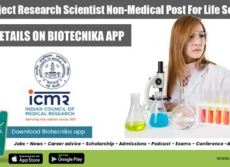ICMR Project Research Scientist