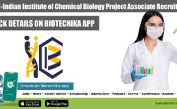 IICB Project Post Available