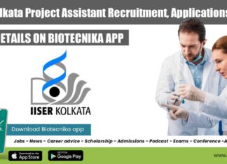 IISER Kolkata Project Assistant