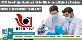 IISER Pune PA Vacancy