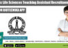 IISc MSc Life Sciences Teaching Assistant Recruitment, Apply Online IISc Life Sciences Job