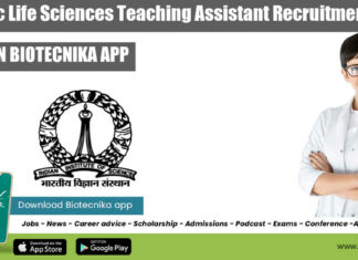IISc Life Sciences Job