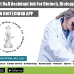 JNCASR Biotech R&D Assistant