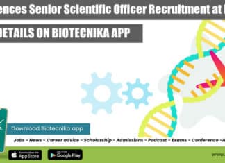 Life Sciences Senior Scientific