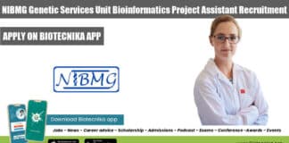 NIBMG Project Assistant Job
