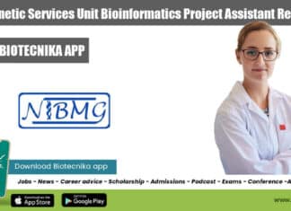 NIBMG Project Assistant Job
