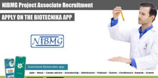 NIBMG Project Associate Recruitment