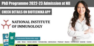 NII PhD Admission 2022-2023