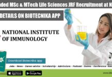 DST Funded MSc & MTech Life Sciences JRF Recruitment at NII NII Research Fellow Project