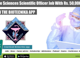 NIPER Scientific Officer Job