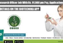 NIPGR Research Officer Job With Rs. 91,000 pm Pay, Applications Invited NIPGR Research Officer