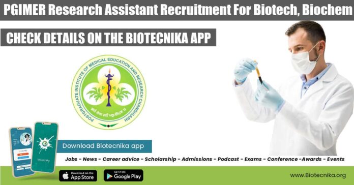 PGIMER Research Assistant