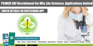 PGIMER SRF Recruitment