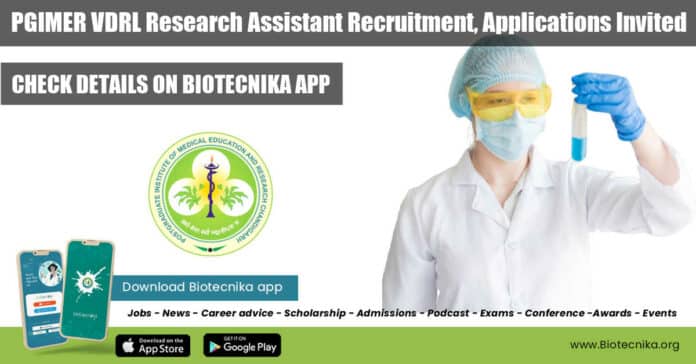 PGIMER VDRL Research Assistant