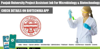 Panjab University Project Assistant