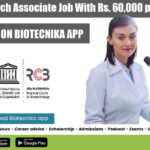 Project Research Associate Job With Rs. 60,000 pm Pay at RCB Faridabad Project Research Associate Job