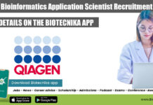 QIAGEN Bioinformatics Application Scientist Recruitment, Apply Online QIAGEN Bioinformatics Application Scientist