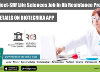 RCB Project-SRF Life Sciences