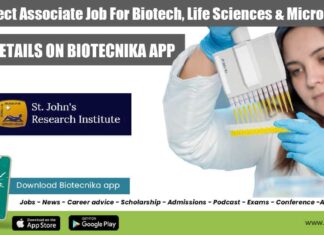 SJRI Project Associate Job