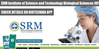 SRM Institute JRF Job