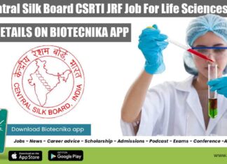 Silk Board JRF Vacancy