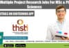 THSTI Multiple Project Research Jobs For MSc & PhD Life Sciences THSTI Project Vacancies Recruitment