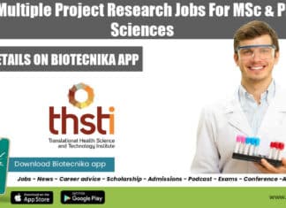 THSTI Project Vacancies Recruitment