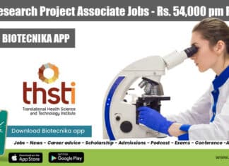 THSTI Research Project Associate