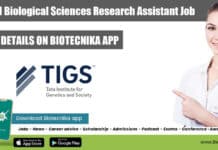 TIGS-CI Biological Sciences Research