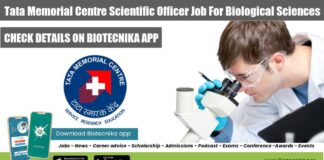 TMC Scientific Officer Jobs