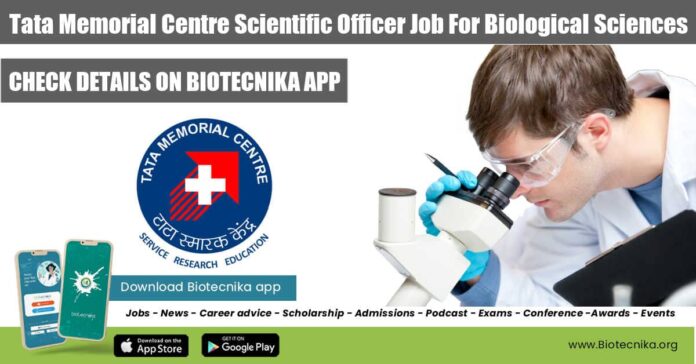 TMC Scientific Officer Jobs
