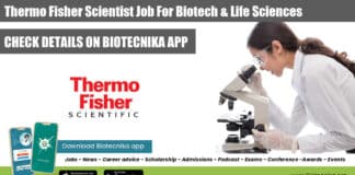 Thermo Fisher Scientist Job For Biotech & Life Sciences, Apply Online