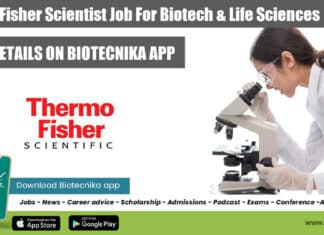 Thermo Fisher Scientist Job For Biotech & Life Sciences, Apply Online