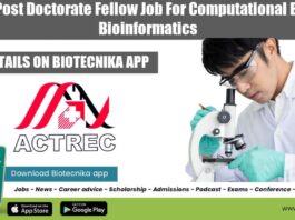 ACTREC Post Doctorate Fellow