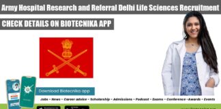 AHRR Delhi Life Sciences army hospital research and referral