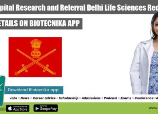 AHRR Delhi Life Sciences army hospital research and referral