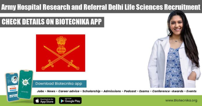 AHRR Delhi Life Sciences army hospital research and referral