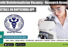 AIIMS Delhi Bioinformatician Vacancy – Research Associate Job AIIMS Delhi Bioinformatician Vacancy