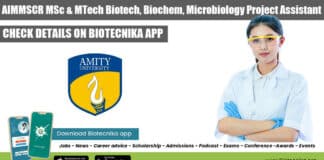 Amity University AIMMSCR Project