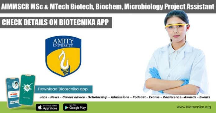 Amity University AIMMSCR Project