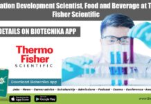 Application Development Scientist, Food and Beverage at Thermo Fisher Scientific Application Development Scientist