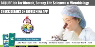 BHU JRF Job For