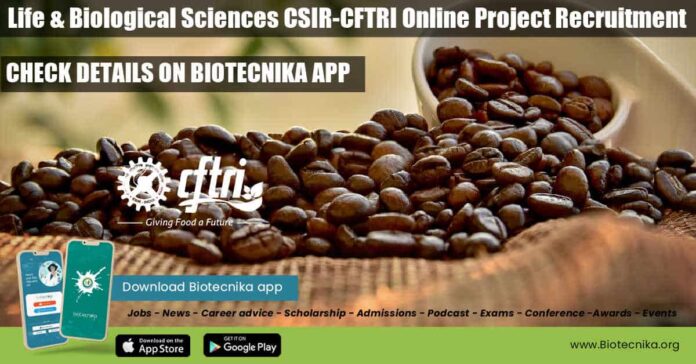 CFTRI Project Associate Job