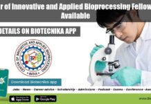 Center of Innovative and Applied Bioprocessing Fellowships Available CIAB Research Job Openings