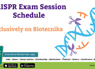 CRISPR Exam Session Schedule