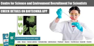 CSE Scientists Recruitment
