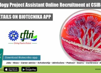 CSIR-CFTRI Microbiology Project Assistant