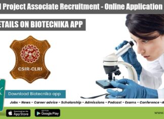 CSIR-CLRI Project Associate