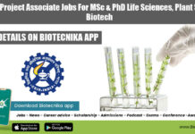CSMCRI Project Associate Jobs For MSc & PhD Life Sciences, Plant Sciences, Biotech CSIR-CSMCRI Vacancies